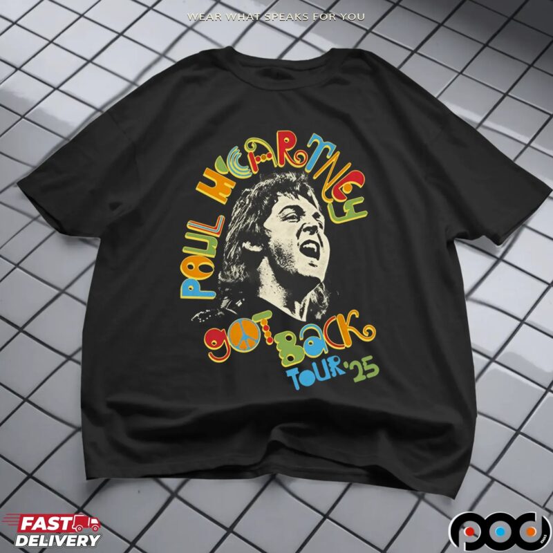 Paul McCartney Got Back Tour 2025 Graphic T Shirt