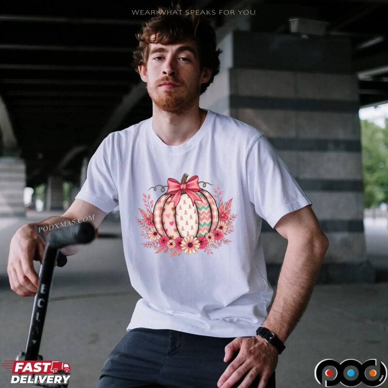 Breast Cancer Awareness Pumpkin Pink Ribbon Fall Sublimation Design T Shirt Breast Cancer Awareness Pumpkin Pink Ribbon Fall Sublimation Design T Shirt