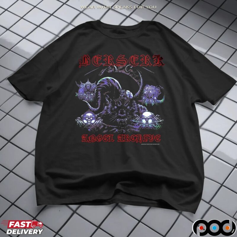 Berserk God Hand Goat Demon Kentaro Miura Dark Fantasy Tribute Graphic T Shirt