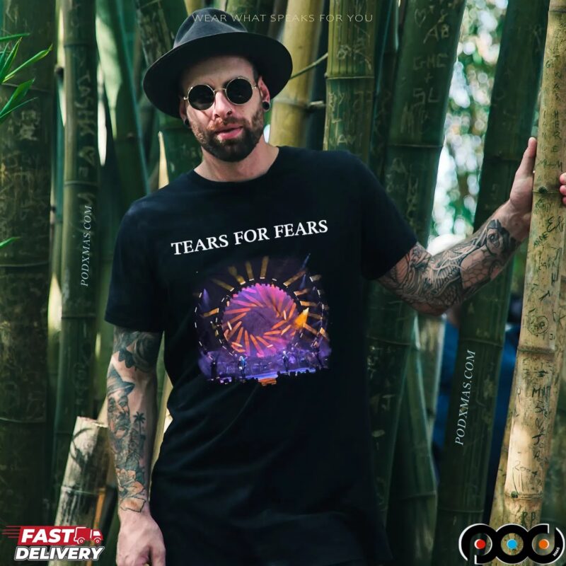 Tears For Fears Live Photo Tipping Point 2023 Tour T Shirt