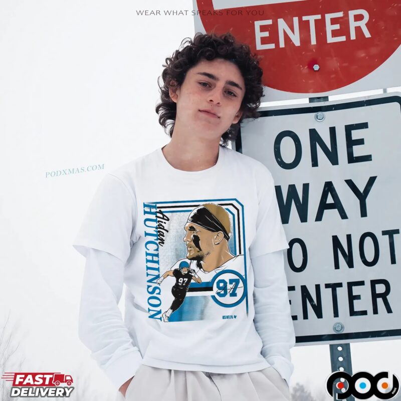 Aidan Hutchinson Detroit Collage Frame T Shirt Aidan Hutchinson Detroit Collage Frame T Shirt