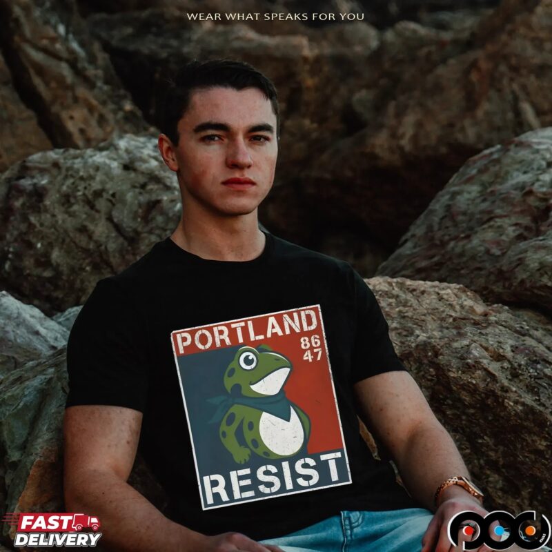 Portland Resist 8647 Frog T Shirt