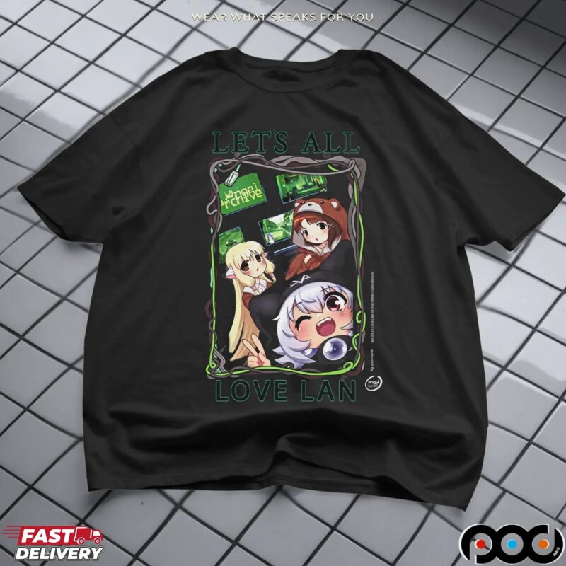 Let's All Love LAN Party Plush Graphic T Shirt