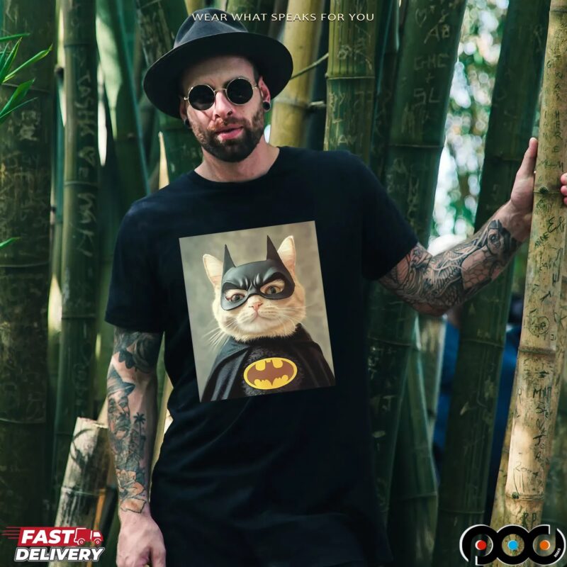 Batman Cat Meme Photo T Shirt