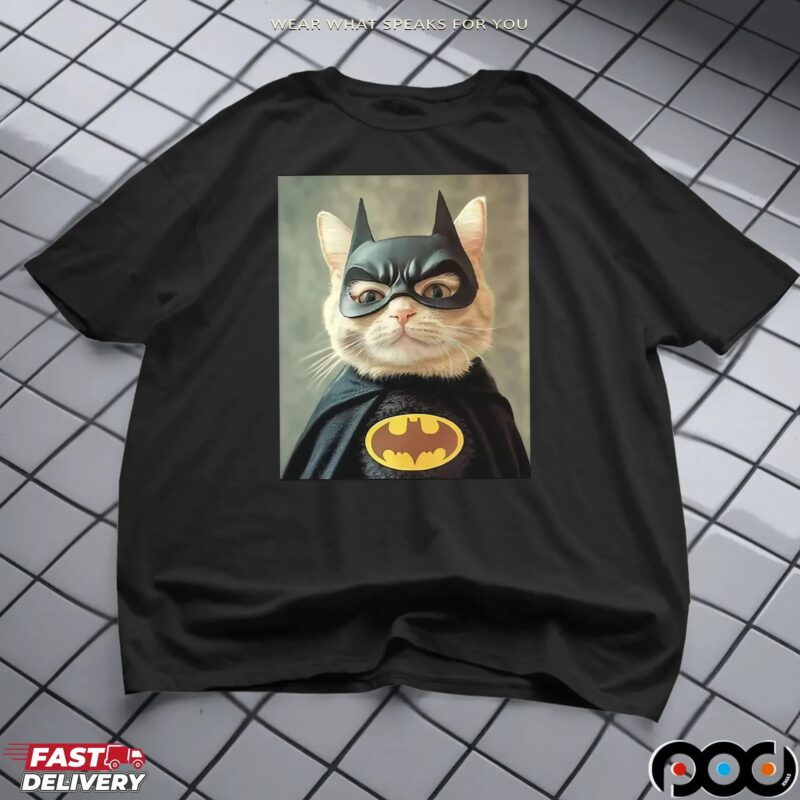 Batman Cat Meme Photo T Shirt