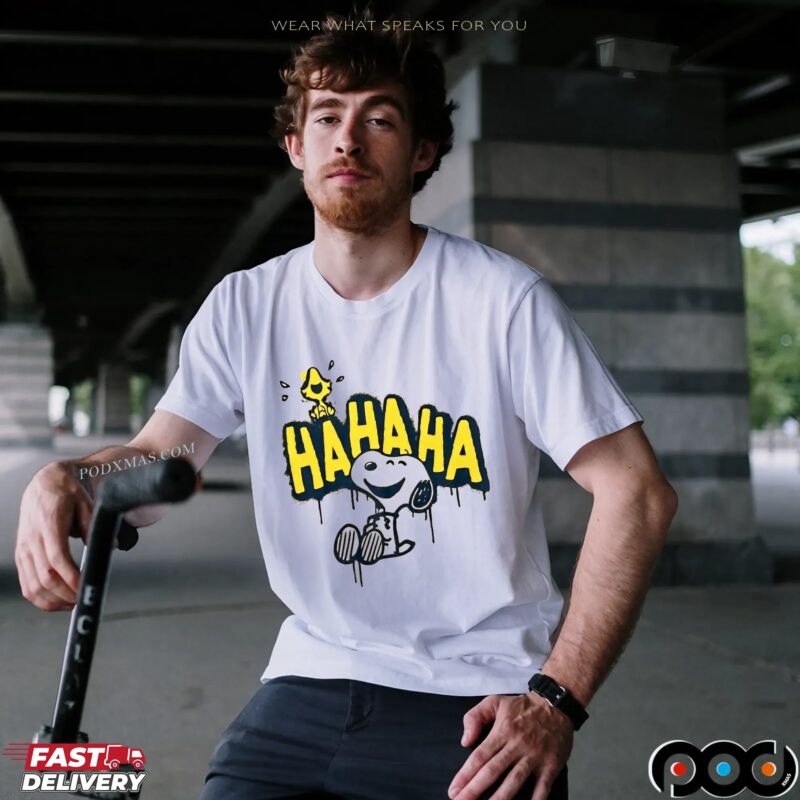 Snoopy And Woodstock Hahaha Meme T Shirt