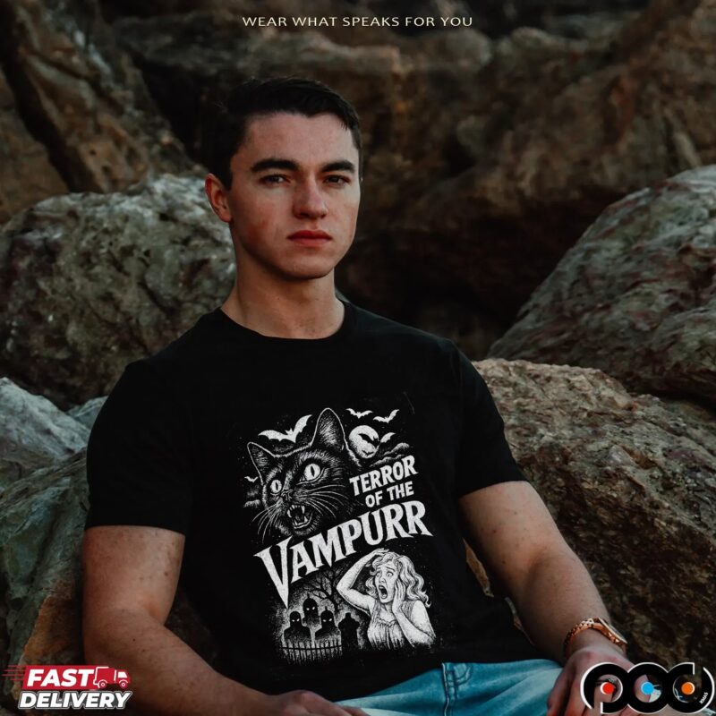 Terror Of The Vampurr Cat Halloween T Shirt