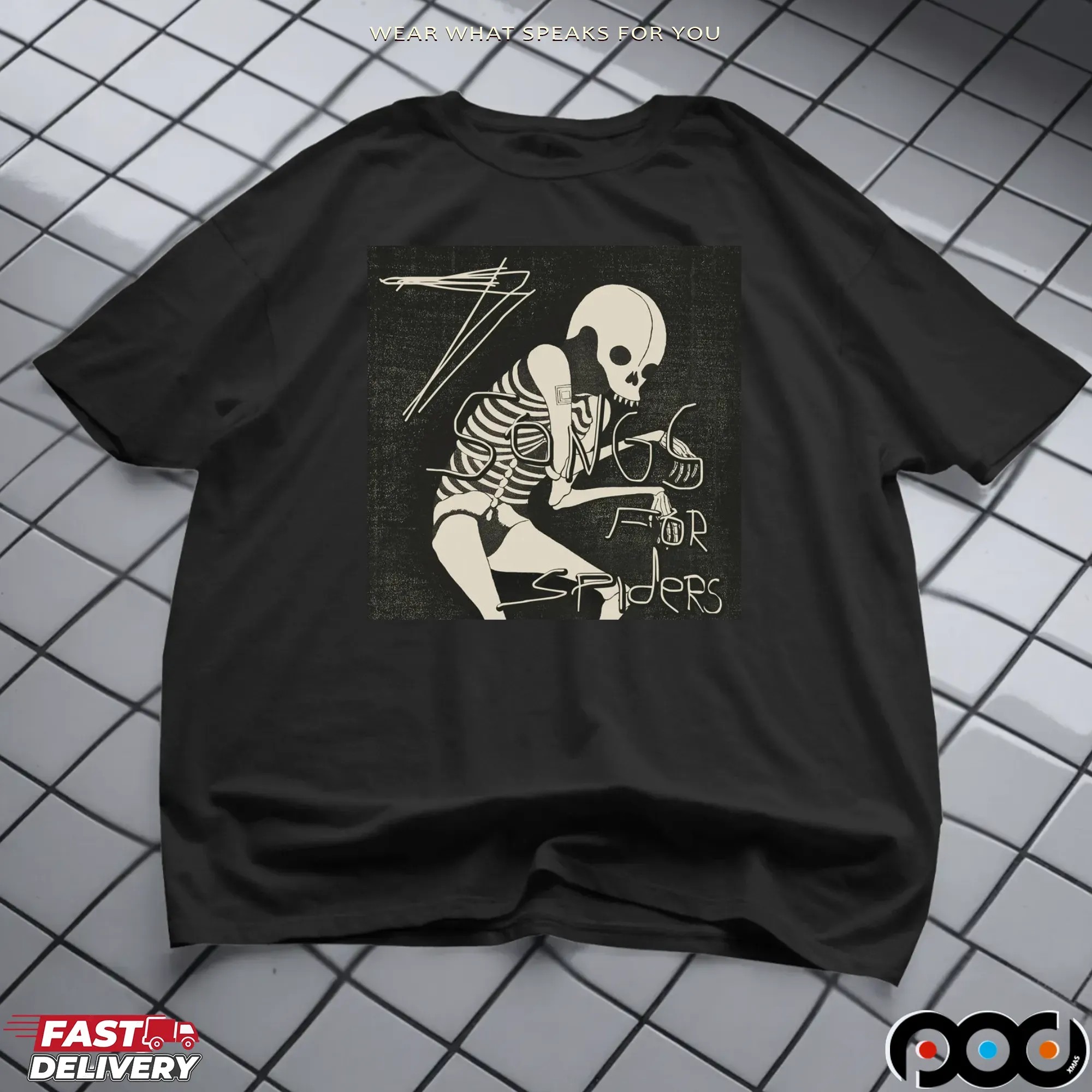 7 Song's For Spiders Album Cover T Shirt