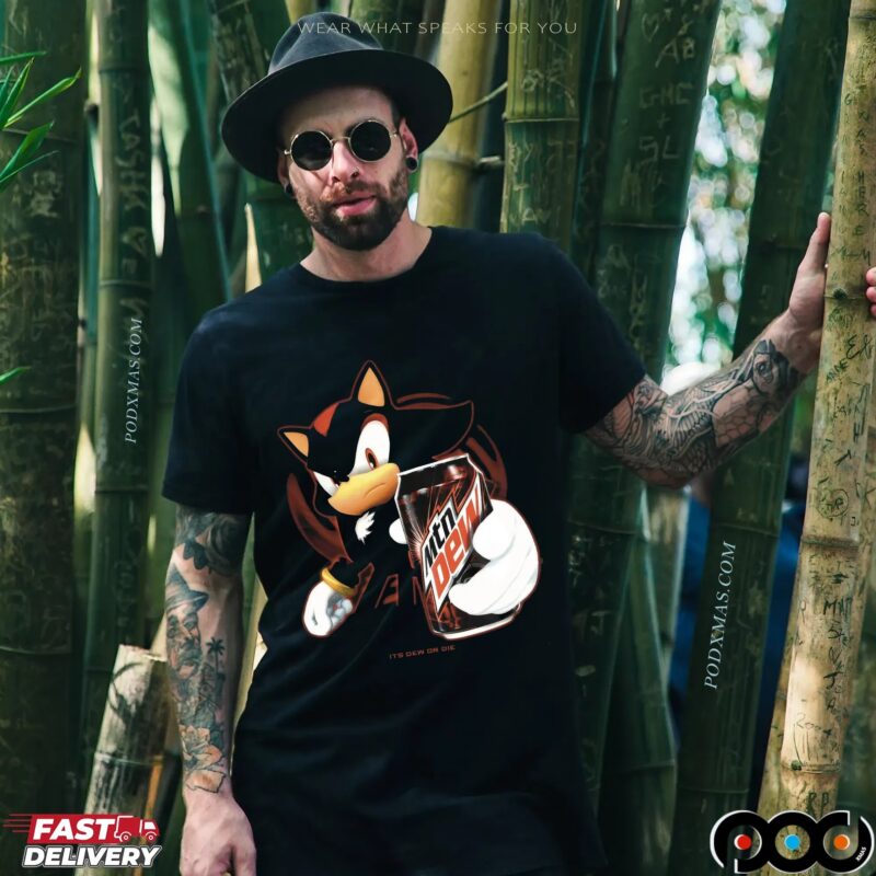 Shadow The Hedgehog Mtn Dew Energy Its Dew Or Die Sonic Mashup T Shirt Shadow The Hedgehog Mtn Dew Energy Its Dew Or Die Sonic Mashup T Shirt