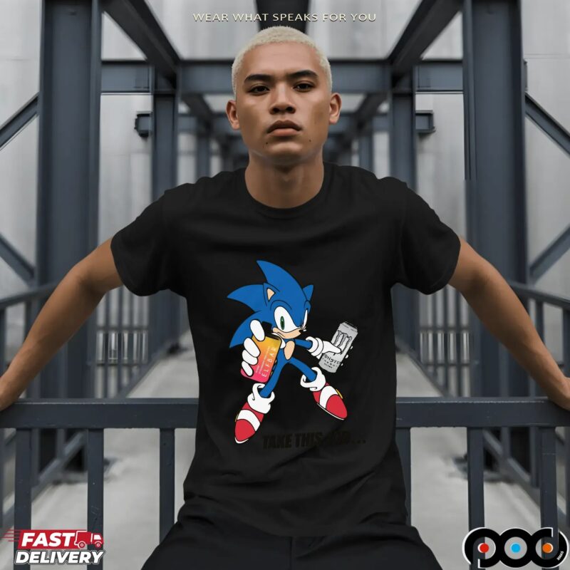 Take This, Kid Sonic The Hedgehog Vape Monster Drink T Shirt