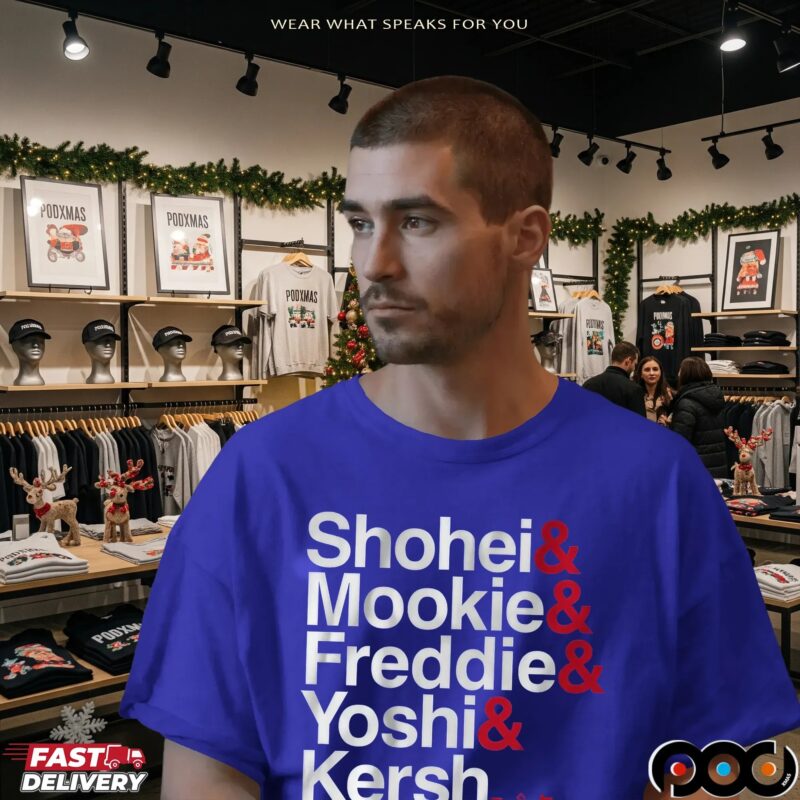 Los Angeles Baseball Ampersand Stars Names T Shirt Los Angeles Baseball Ampersand Stars Names T Shirt