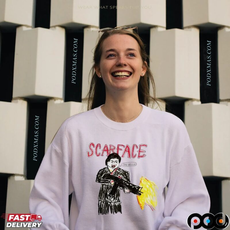 Scarface Tony Montana Say Hello To My Little Friend T Shirt Scarface Tony Montana Say Hello To My Little Friend T Shirt