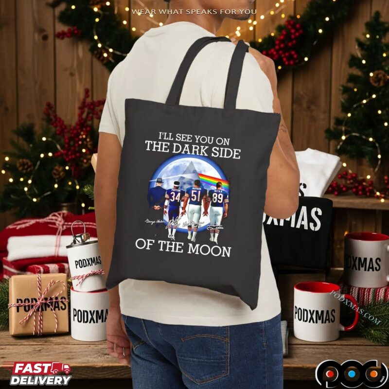 Pink Floyd Chicago Bears I'll See You On The Dark Side Of The Moon T Shirt