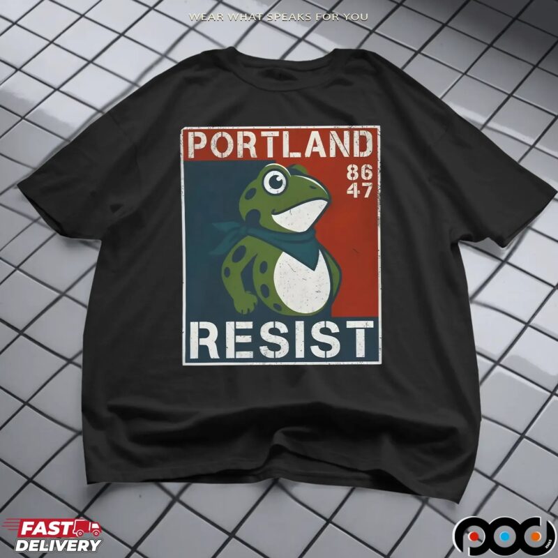 Portland Resist 8647 Frog T Shirt