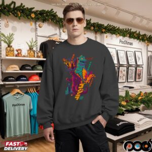 Alamo Drafthouse Godzilla In Color Graphic T Shirt