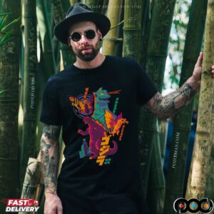 Alamo Drafthouse Godzilla In Color Graphic T Shirt