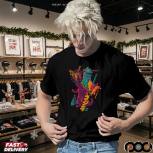 Alamo Drafthouse Godzilla In Color Graphic T Shirt