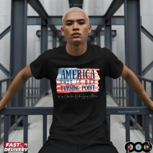 America This Is Our Turning Point Keep Charlie Kirk's Legacy Alive Flag T Shirt