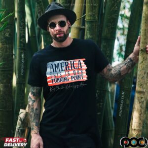 America This Is Our Turning Point Keep Charlie Kirk's Legacy Alive Flag T Shirt