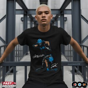 Amon-Ra St. Brown & Jahmyr Gibbs Superheroes Signatures T Shirt
