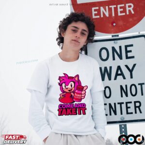 Amy Rose Tylenol Come and Take It Sonic Parody T Shirt