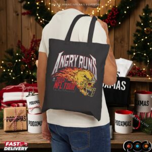 Angry Runs 2025 NFL Tour Helmet Skull Vintage T Shirt