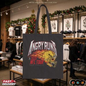 Angry Runs 2025 NFL Tour Helmet Skull Vintage T Shirt