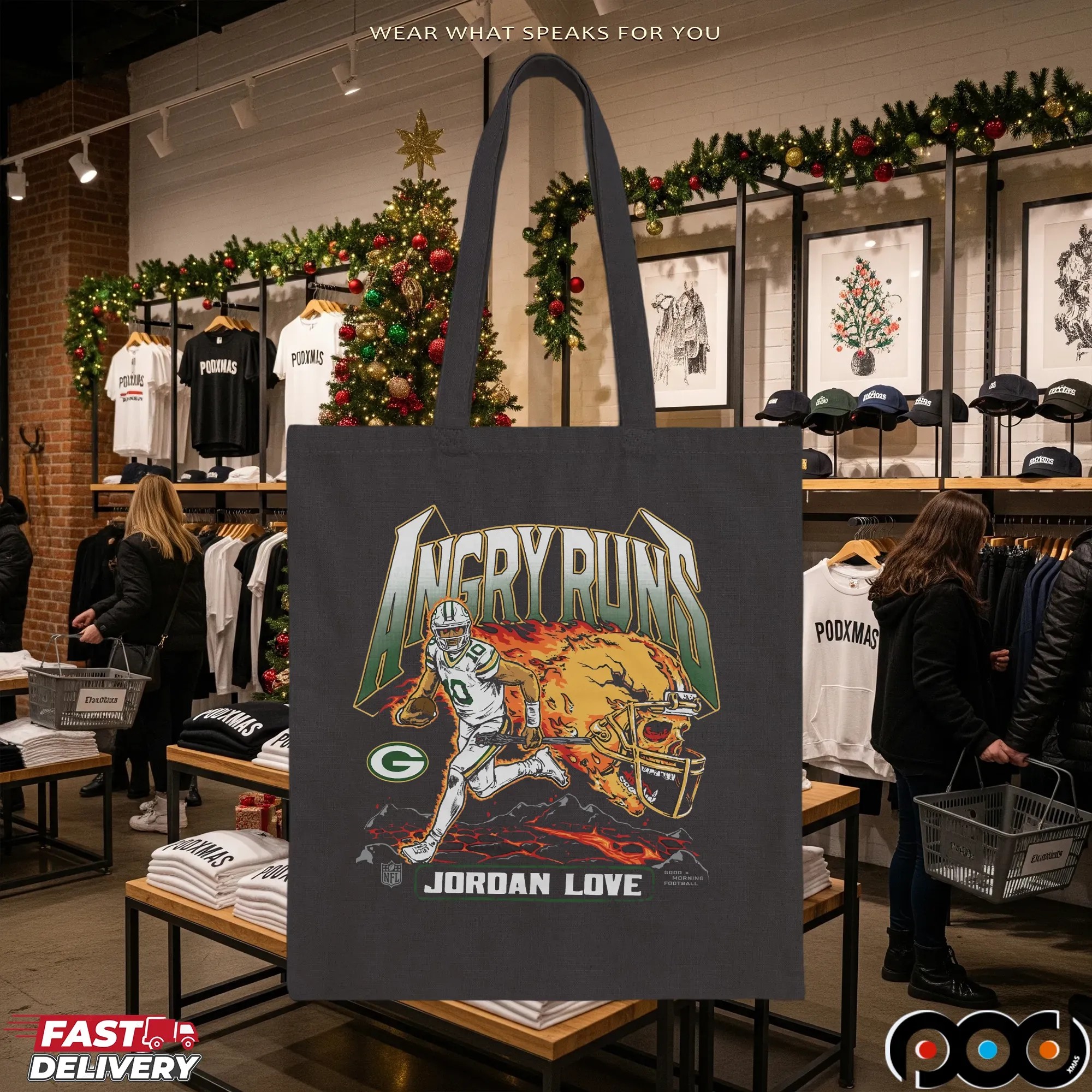 Angry Runs Green Bay Packers Jordan Love 2025 T Shirt
