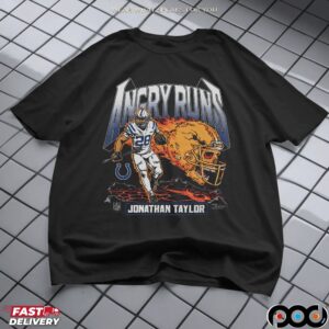 Angry Runs Indianapolis Colts Jonathan Taylor 2025 T Shirt