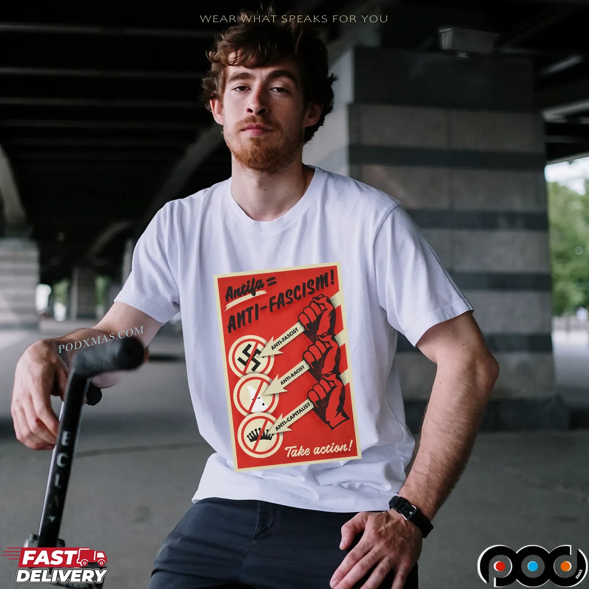 Antifascist Action Unisex T Shirt_2