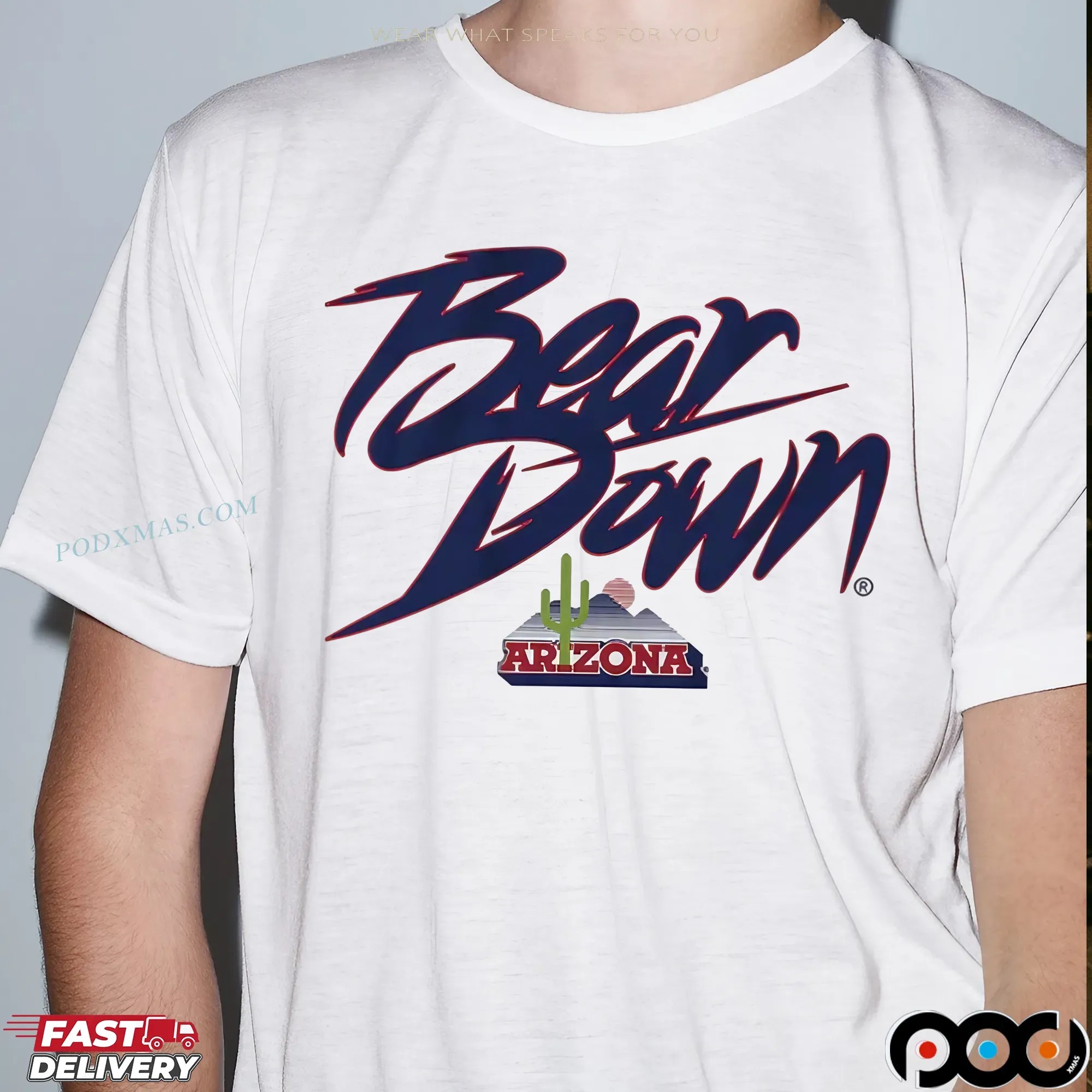 Arizona Wildcats Football Bear Down Cactus T Shirt Arizona Wildcats Football Bear Down Cactus T Shirt