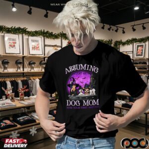 Assuming I'm Just An Old Dog Mom Husky Halloween Personalized T Shirt
