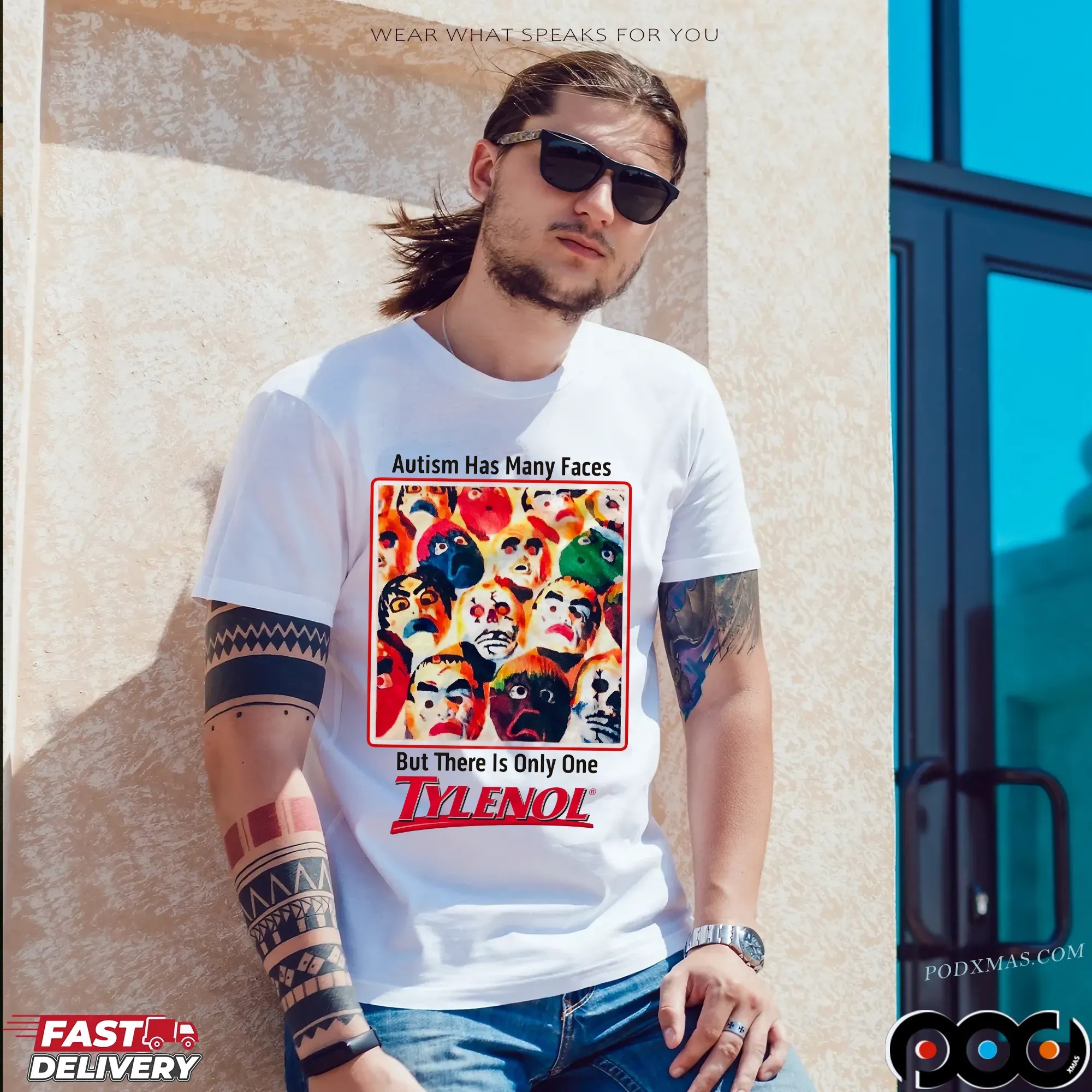 Autism Has Many Faces But There Is Only One Tylenol T Shirt
