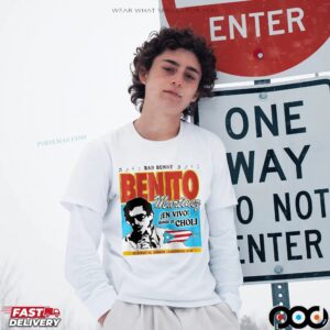 Bad Bunny Benito Martinez En Vivo Desde El Choli T Shirt