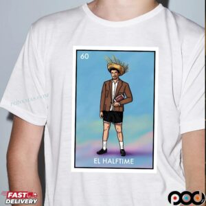 Bad Bunny El Halftime Super Bowl Lix Halftime Show Graphic Portrait T Shirt