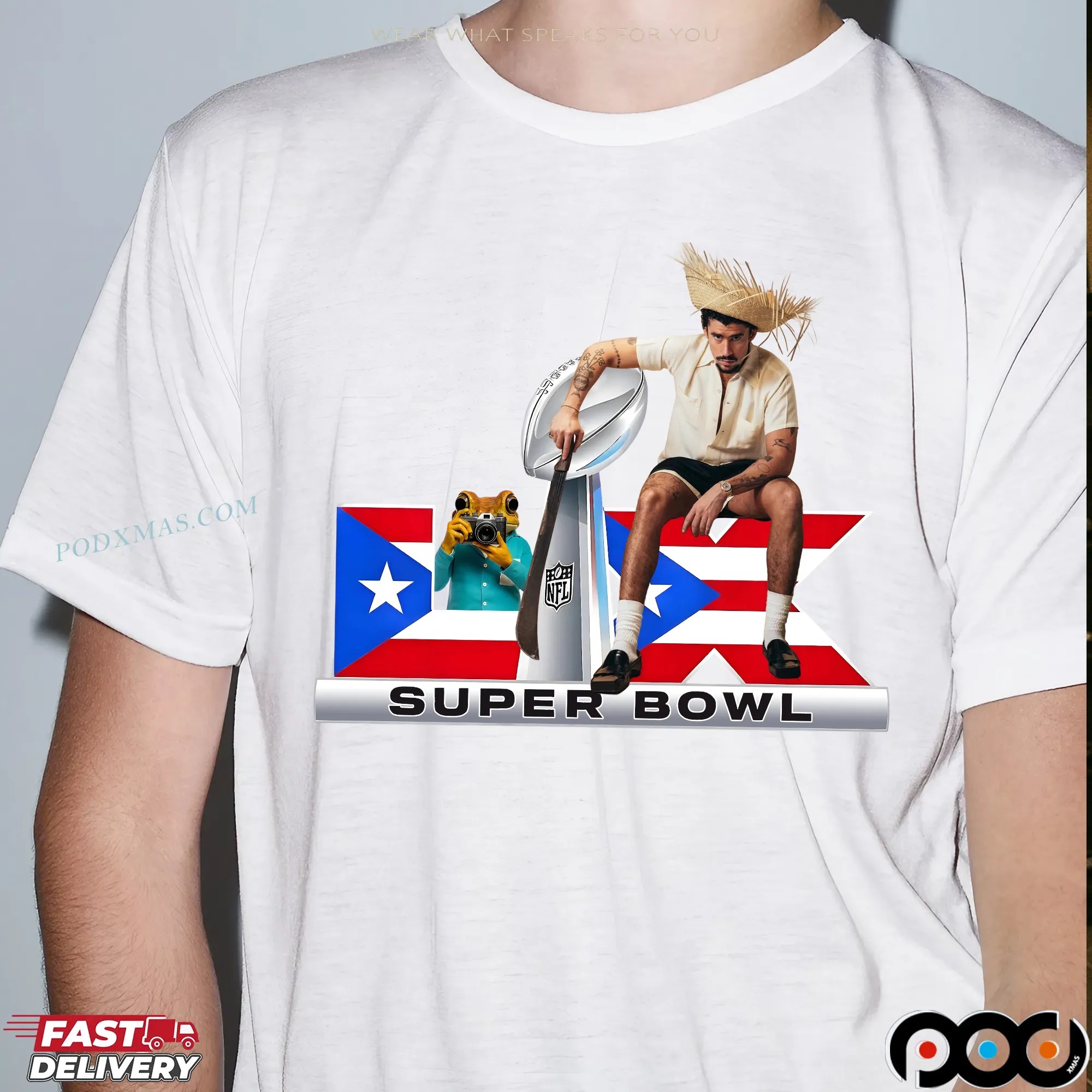 Bad Bunny Halftime Show Benito Bowl LIX Puerto Rico Football 2026 T Shirt