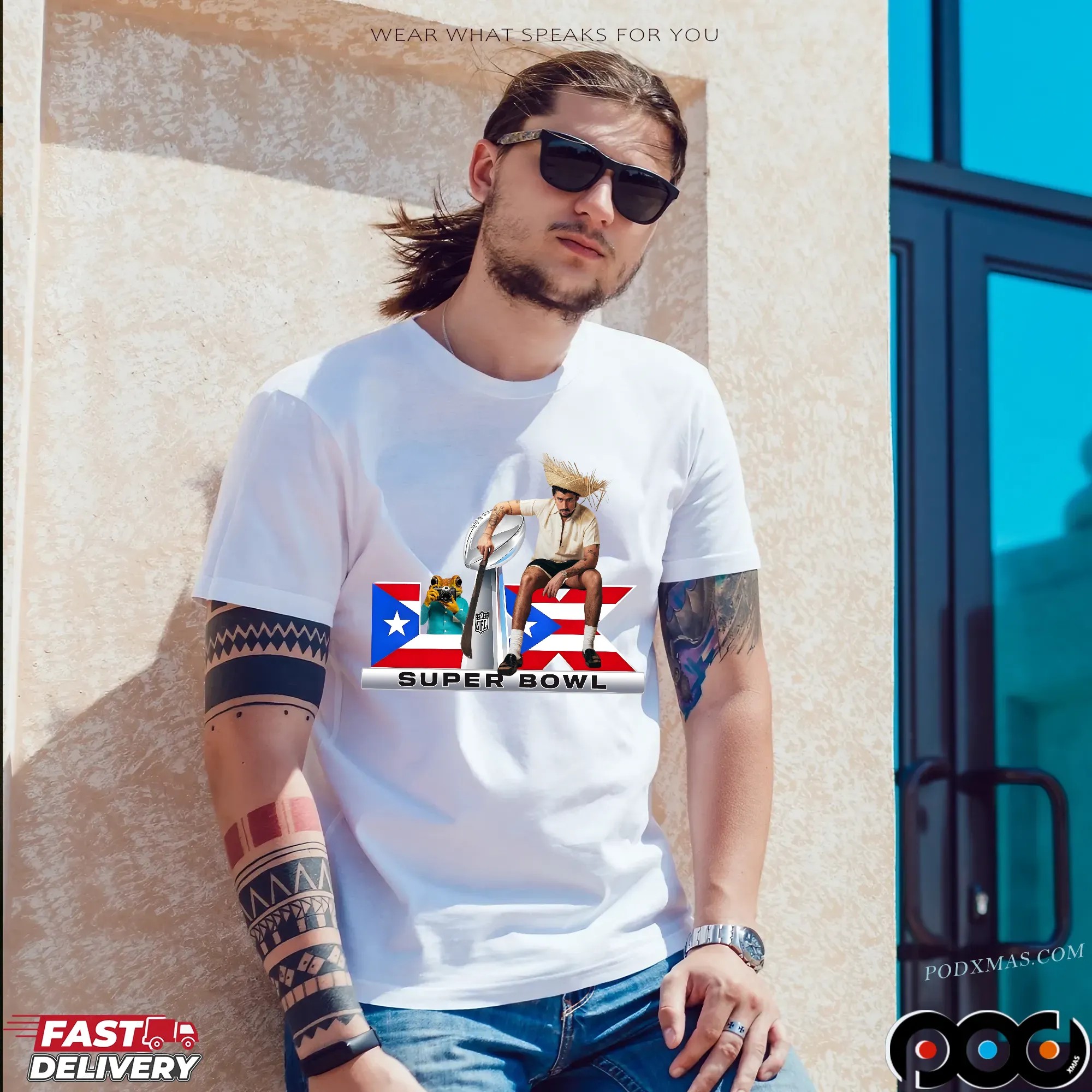 Bad Bunny Halftime Show Benito Bowl LIX Puerto Rico Football 2026 T Shirt