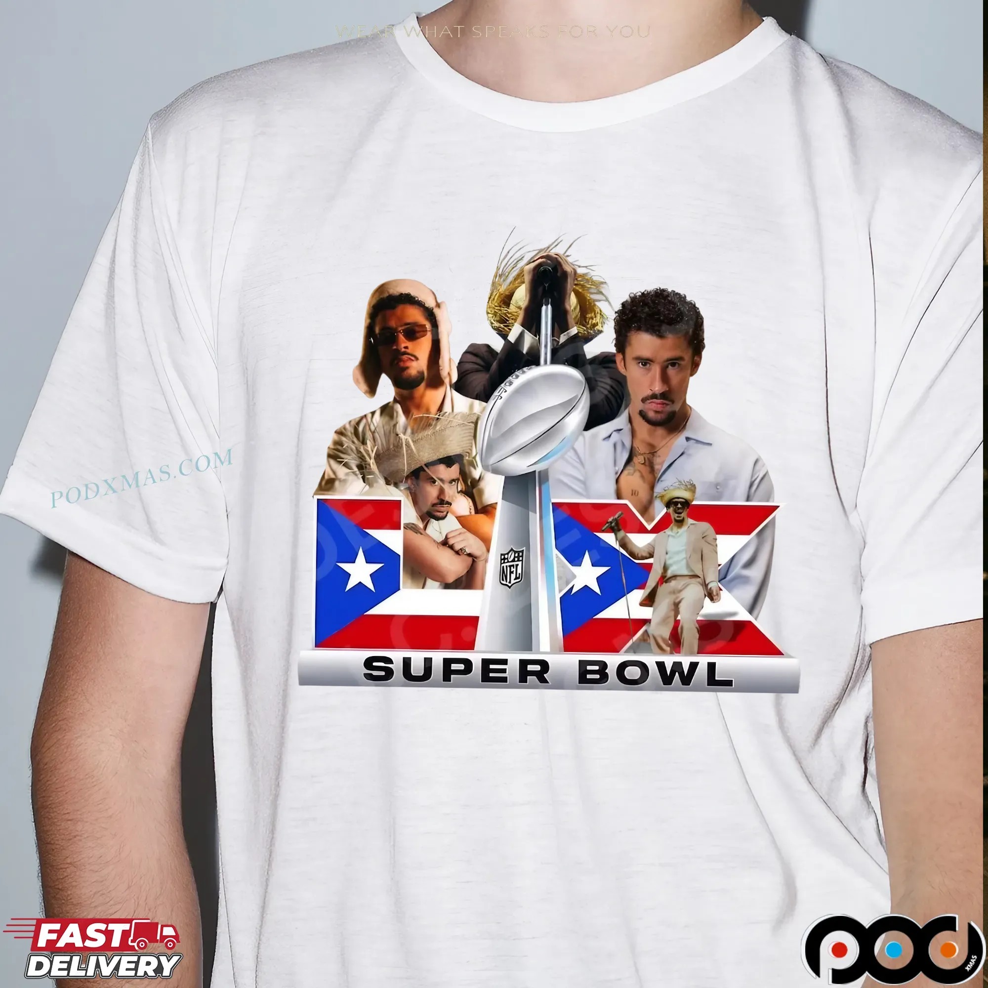 Bad Bunny Super Bowl Halftime Show 2026 Puerto Bootleg T Shirt