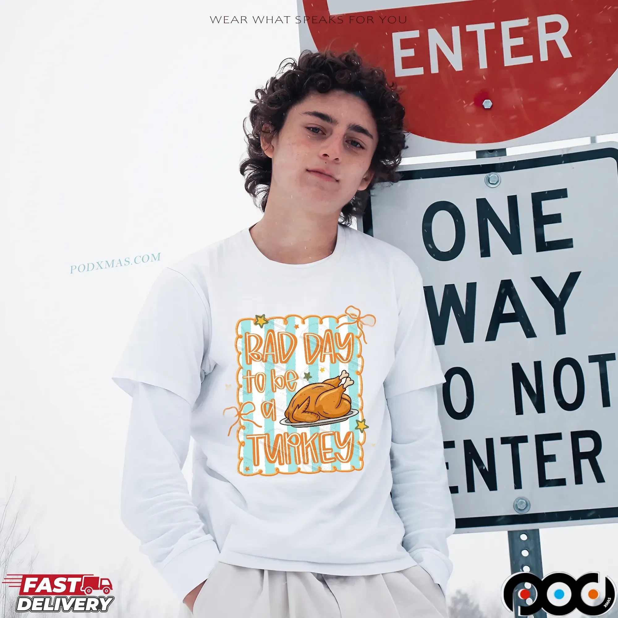 Bad Day To Be A Turkey Thanksgiving Autumn T Shirt