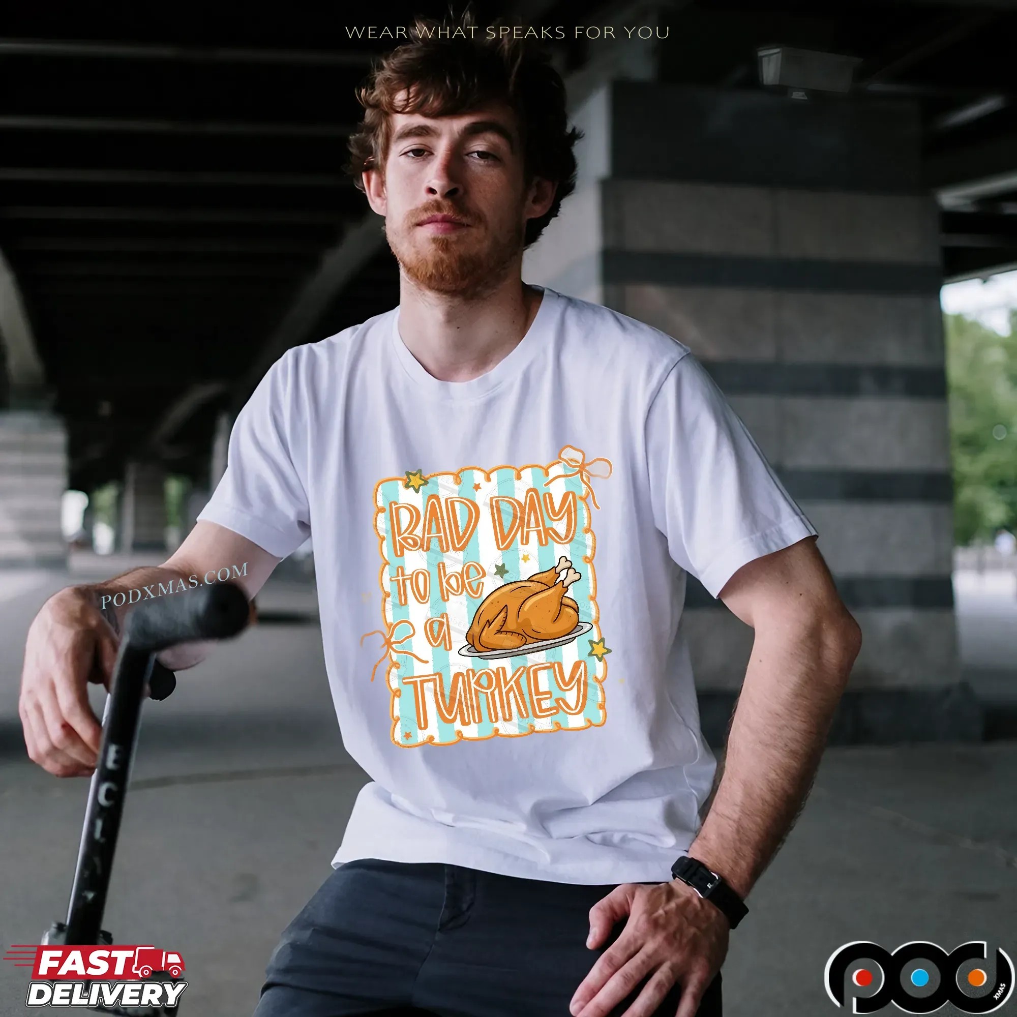 Bad Day To Be A Turkey Thanksgiving Autumn T Shirt