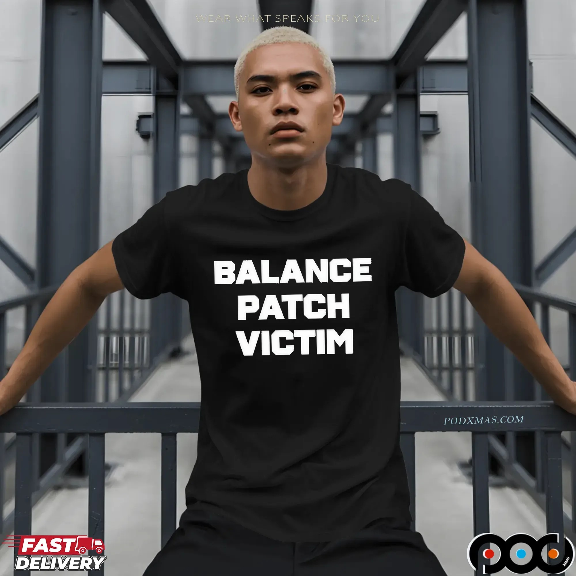 Balance patch victim t shirt