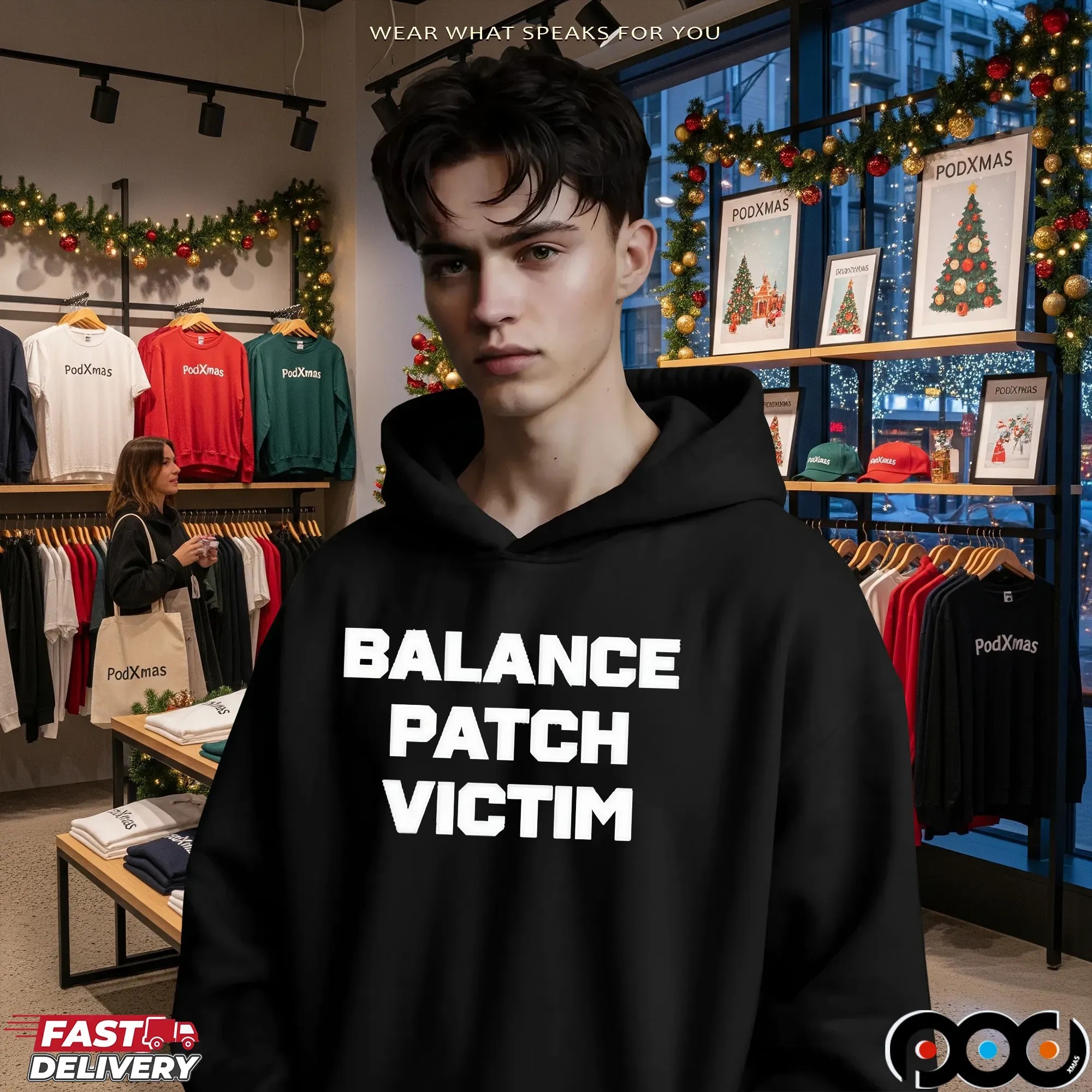 Balance patch victim t shirt