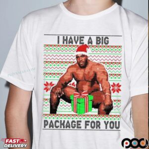 Barry Wood I Have A Big Package For You Ugly Christmas T Shirt