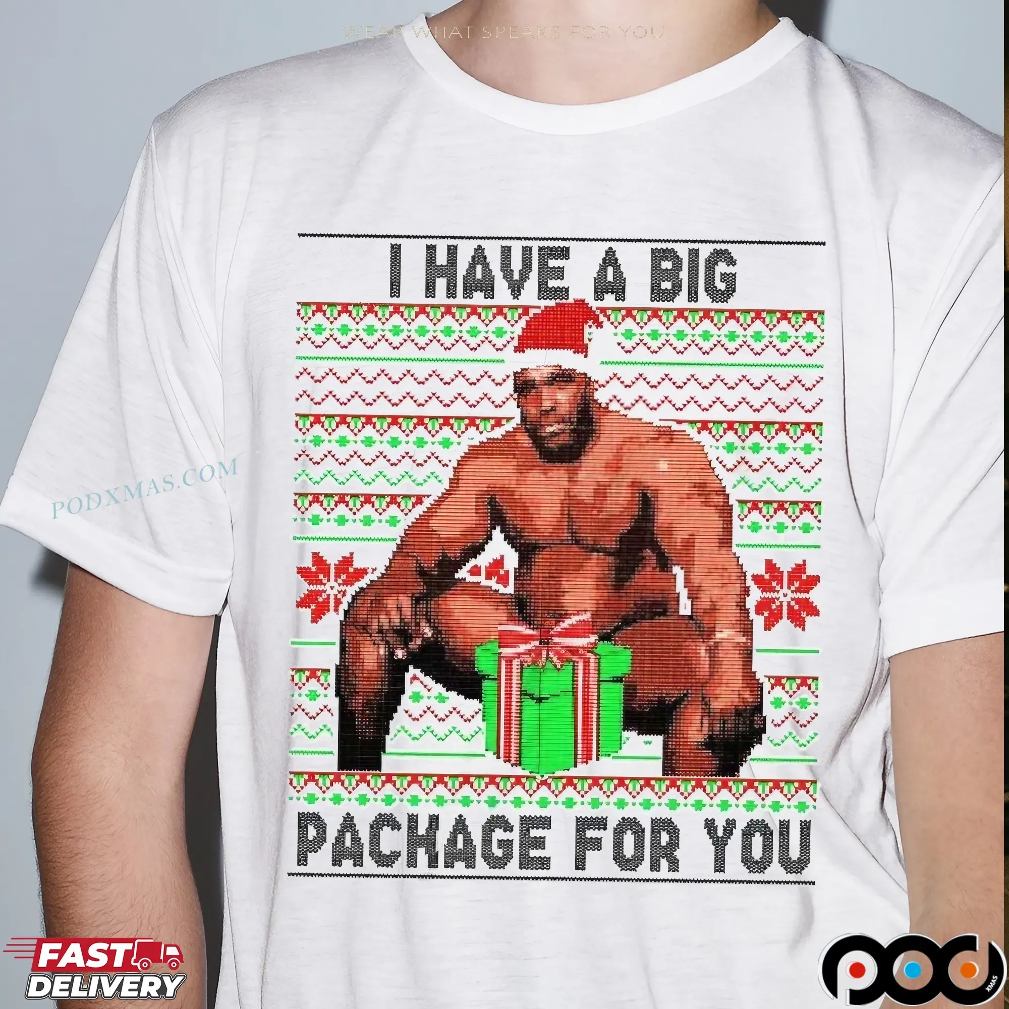 Barry Wood I Have A Big Package For You Ugly Christmas T Shirt