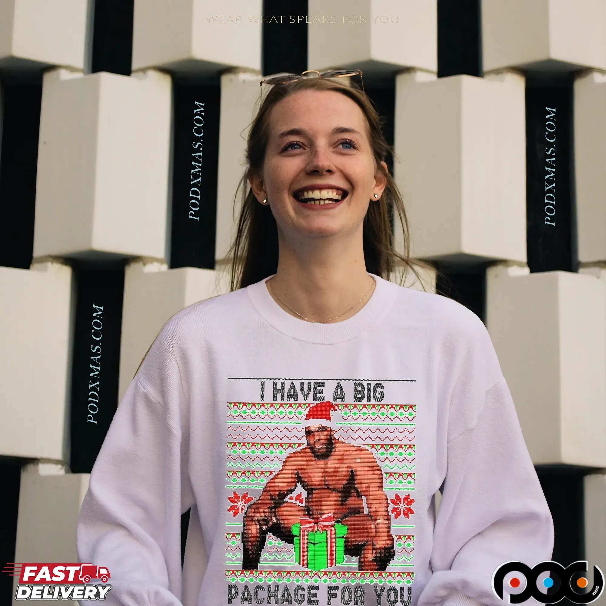 Barry Wood I Have A Big Package For You Ugly Christmas T Shirt