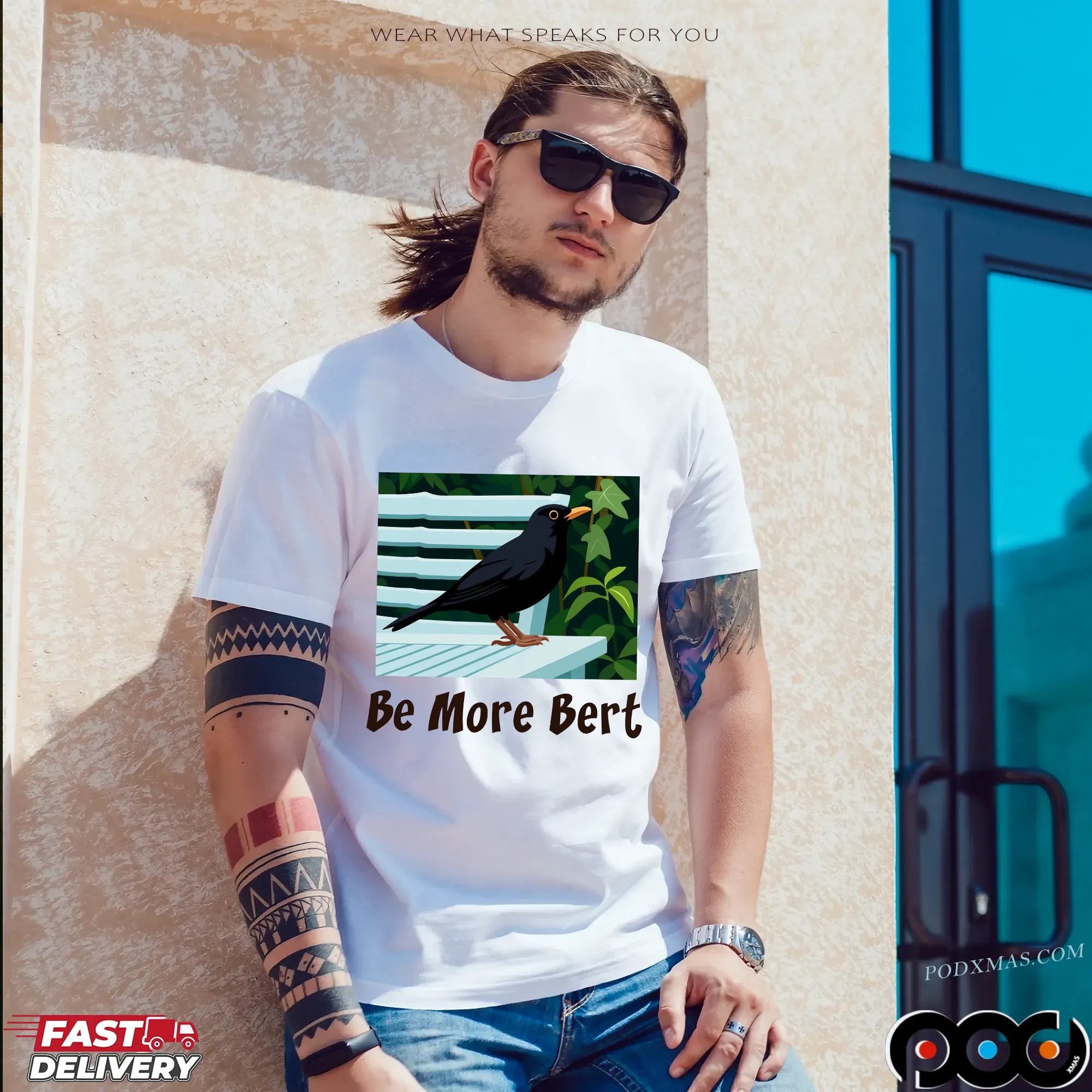 Be more Bert Bird T Shirt