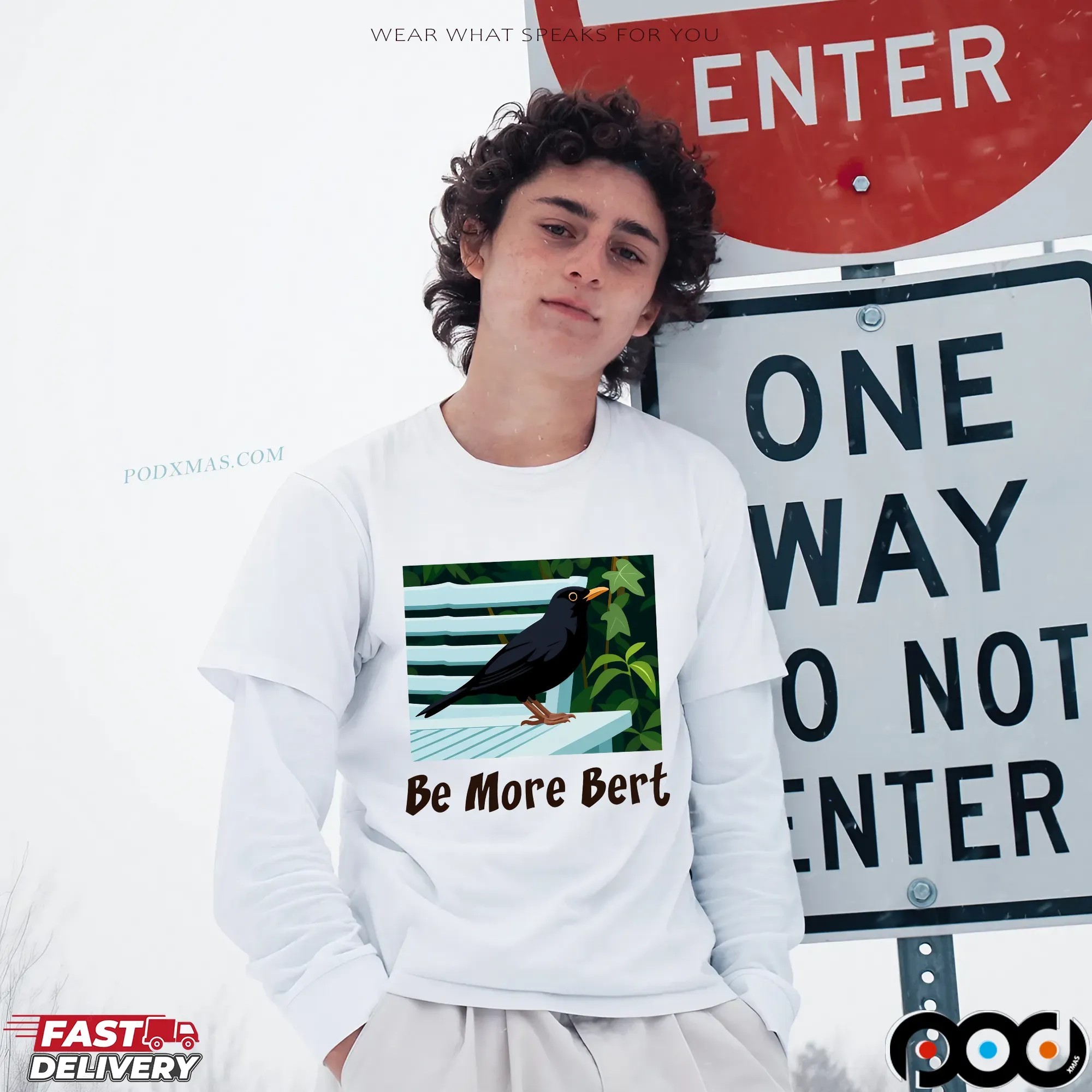 Be more Bert Bird T Shirt