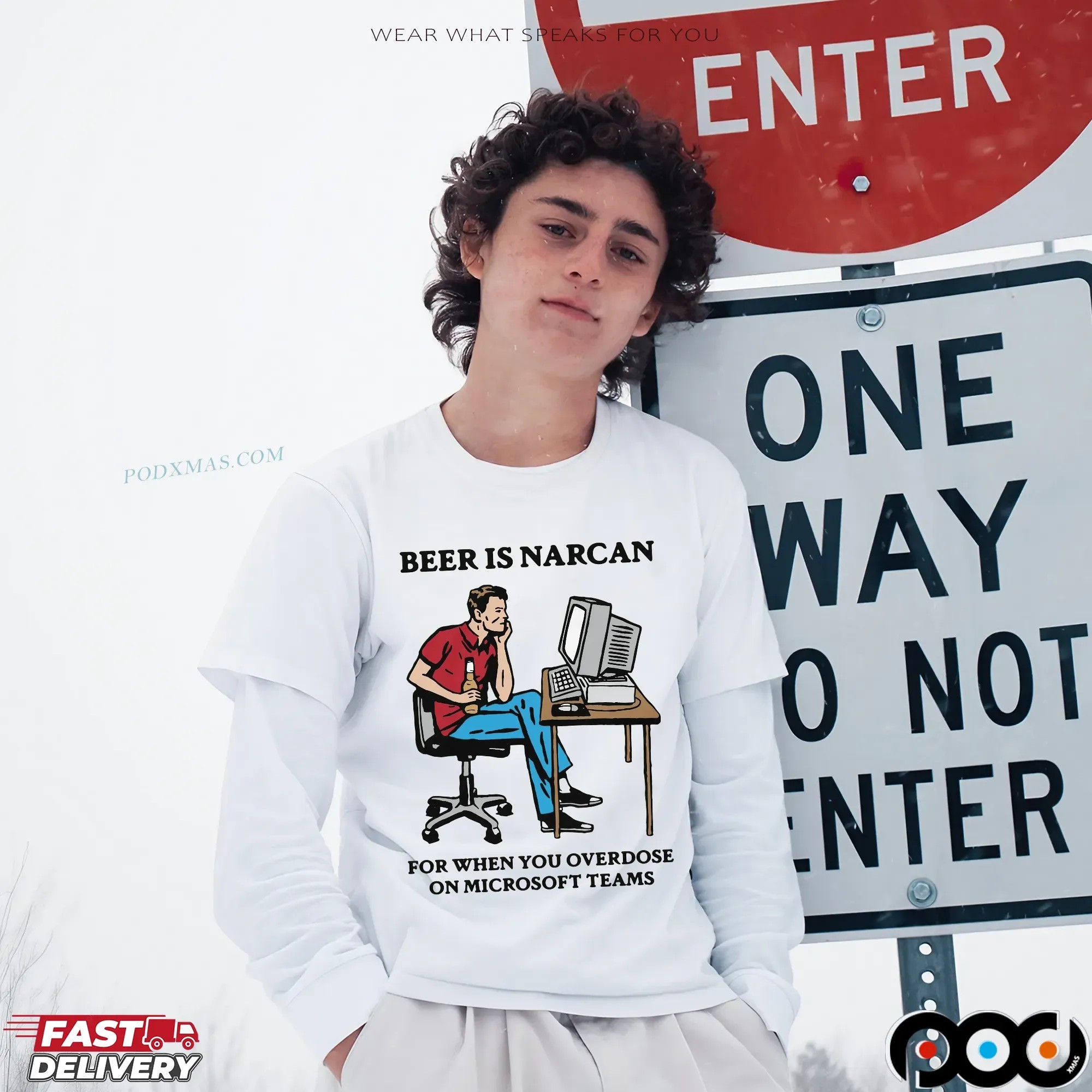 Beer Is Narcan For When You Overdose On Teams Beer Lover T Shirt