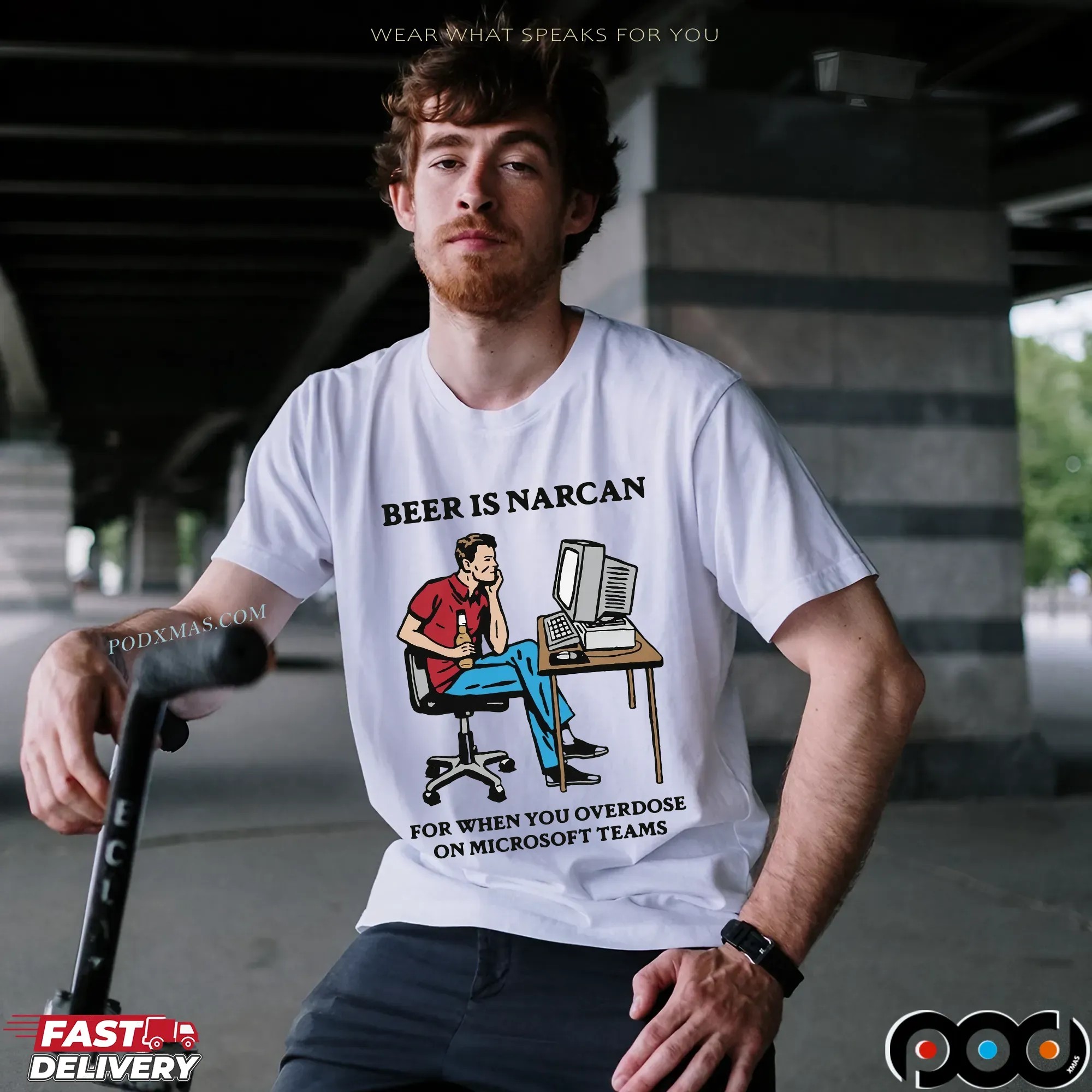 Beer Is Narcan For When You Overdose On Teams Beer Lover T Shirt