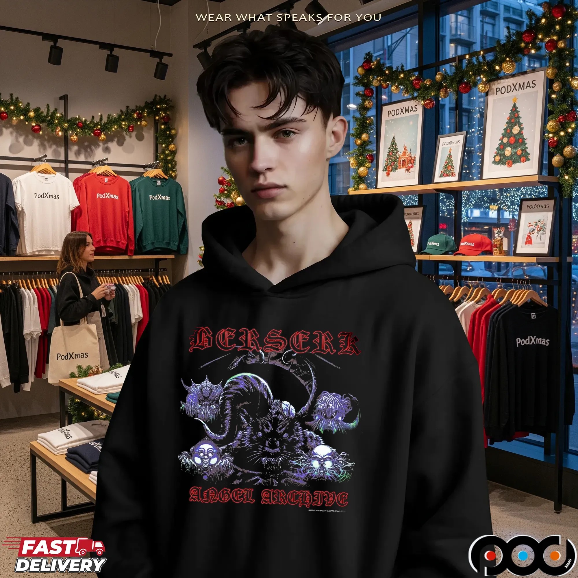 Berserk God Hand Goat Demon Kentaro Miura Dark Fantasy Tribute Graphic T Shirt